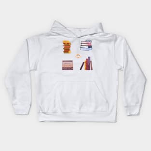 Book Stack Pack Kids Hoodie